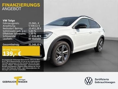 Gebraucht VW Taigo R-line 150 PS (110 kW) 2025 Weiß SUV