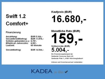 Gelb Gebraucht 2025 Suzuki Swift | 16.680 € (Fairer Preis)
