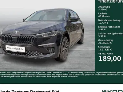 Gebraucht Skoda Scala Tour 150 PS (110 kW) 2025 Schwarzmagic perleffekt Kleinwagen