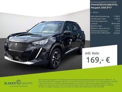 Gebraucht Peugeot e-2008 Allure 100 kW (136 PS) 2022 Schwarz SUV