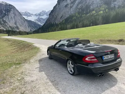 Gebraucht Mercedes CLK500 AMG line 306 PS (225 kW) 2003 Schwarz Cabrio