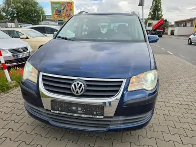 Gebraucht VW Touran Conceptline 105 PS (77 kW) 2007 Blau Van / Kleinbus