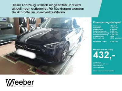 Gebraucht Mercedes C200 AMG line 204 PS (150 kW) 2022 Cavansitblau  metalliclack (metallic) Kombi