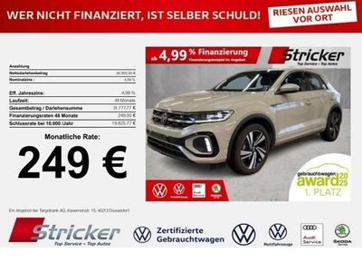 Usado VW T-Roc R-line 150 HP (110 kW) 2024 Cinzento SUV