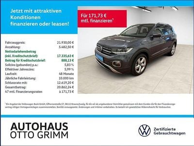 Grau Gebraucht 2022 VW T-Cross Style SUV | 21.930 € (Fairer Preis)