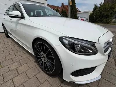 Gebraucht Mercedes C220 AMG line 170 PS (125 kW) 2016 Weiß Kombi