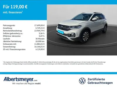 Gebraucht VW T-Cross Active 110 PS (80 kW) 2022 Grau SUV