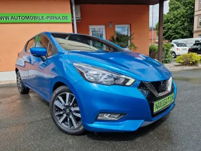 Used Nissan Micra N-Connecta 90 HP (66 kW) 2018 Blue Hatchback