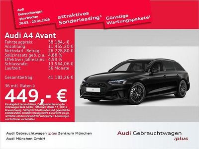 Gebraucht Audi A4 S-Line 204 PS (150 kW) 2024 Mythosschwarz metallic Kombi