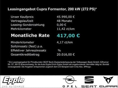 Neu Cupra Formentor VZ 272 PS (200 kW) 2026 Schwarz SUV