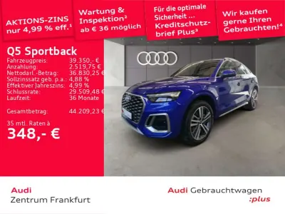 Brugt Audi Q5 S-Line 286 HK (210 kW) 2022 Blå SUV