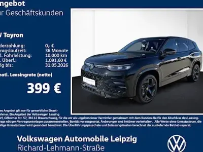 Ny VW Tayron R-line 272 HK (200 kW) 2026 Sort SUV