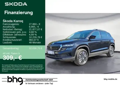 Używany Skoda Karoq Ambition 150 KM (110 kW) 2023 Czarny SUV