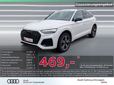Weiß Gebraucht 2022 Audi Q5 Sportback S-Line SUV | 43.980 € (Fairer Preis)