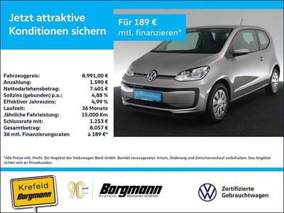 Gebraucht VW up! move up! 60 PS (44 kW) 2019 Dark silver metallic (metallic) Kleinwagen