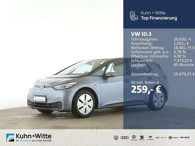 Gebraucht VW ID.3 Pure 110 kW (150 PS) 2021 Weiß Kleinwagen