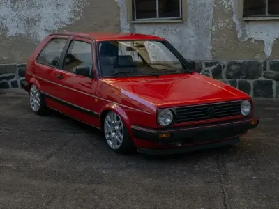 Gebraucht VW Golf II 55 PS (40 kW) 1991 Rot Kleinwagen