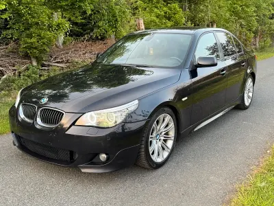 Używany BMW 530 Comfort Edition 235 KM (172 kW) 2008 Czarny Sedan/Limuzyna