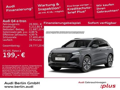 Gebraucht Audi Q4 e-tron Sport 125 kW (170 PS) 2023 Kieselgrau SUV