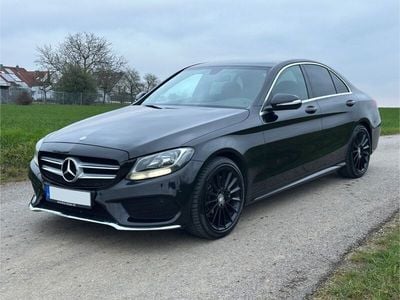 Schwarz Gebraucht 2014 Mercedes C180 AMG line Limousine | 14.900 € (Fairer Preis)