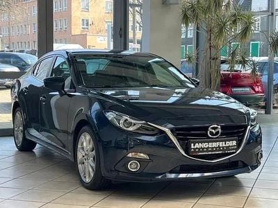 Mitternachtsblau metallic Gebraucht 2015 Mazda 3 Sports-Line Limousine | 10.499 € (Fairer Preis)