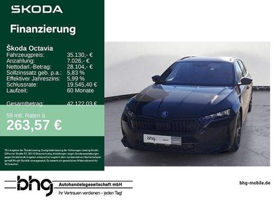 Usata Skoda Octavia SportLine 150 CV (110 kW) 2025 Nero Station wagon