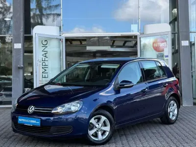 Gebraucht VW Golf VI Trendline 102 PS (75 kW) 2009 Blau Kleinwagen