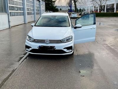 Gebraucht VW Golf Sportsvan R-line 150 PS (110 kW) 2016 Weiß Van / Kleinbus
