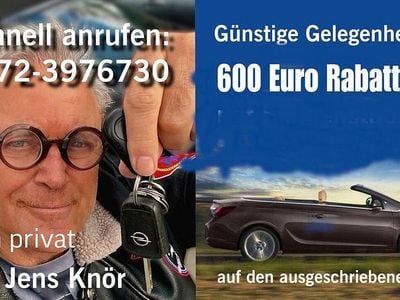 Gebraucht Opel Cascada Edition 120 PS (88 kW) 2015 Schwarz Cabrio