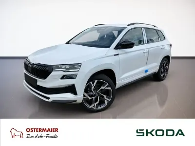 Neu Skoda Karoq SportLine 190 PS (139 kW) 2026 Moonweiß perleffekt SUV