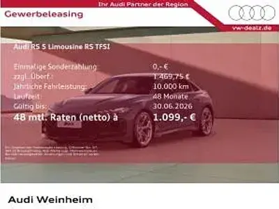Nuova Audi RS5 639 CV (469 kW) 2026 Grigio Berlina