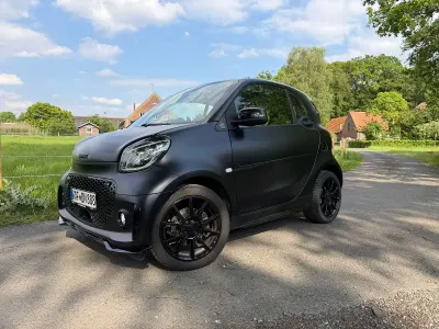 Gebraucht Smart ForTwo Coupé Brabus 60 kW (82 PS) 2021 Blau Kleinwagen