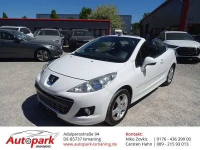 Gebraucht Peugeot 207 CC Premium 120 PS (88 kW) 2010 Lack weiss banquise/deckende l Cabrio