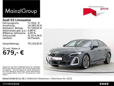 Grau Gebraucht 2024 Audi S5 Ambiente Limousine | 71.230 € (Etwas zu teuer)