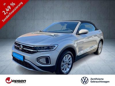 Gebraucht VW T-Roc Cabriolet Style 116 PS (85 kW) 2025 Ivory silver metallic/schwarz Cabrio