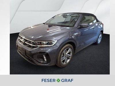 Gebraucht VW T-Roc Cabriolet R-line 150 PS (110 kW) 2025 Rauchgrau metallic schwarz Cabrio