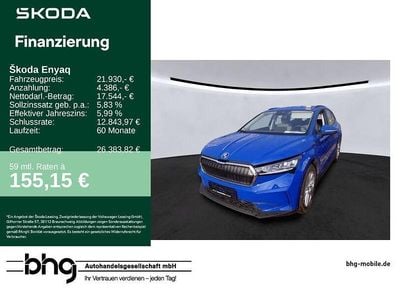 Gebraucht Skoda Enyaq iV 108 kW (148 PS) 2023 Blau SUV