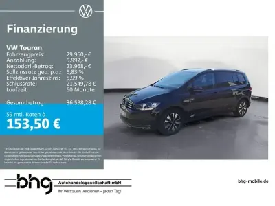 Brugt VW Touran Goal 150 HK (110 kW) 2025 Sort MPV