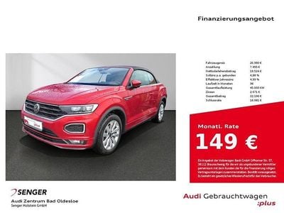 Gebraucht VW T-Roc Cabriolet Beats 150 PS (110 kW) 2021 Rot Cabrio