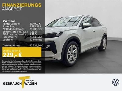 Gebraucht VW T-Roc Life 150 PS (110 kW) 2025 Weiß SUV