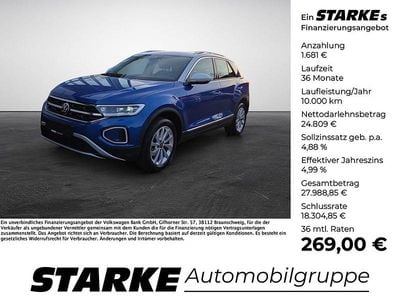 Gebraucht VW T-Roc Style 150 PS (110 kW) 2025 Blau (ravennablau metallic) SUV