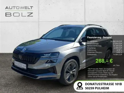 Gebraucht Skoda Karoq SportLine 150 PS (110 kW) 2023 Graphitegrau metallic SUV