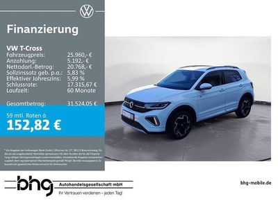 Brugt VW T-Cross R-line 150 HK (110 kW) 2025 Hvid SUV