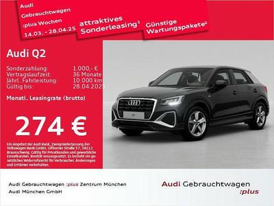Gebraucht Audi Q2 S-Line 150 PS (110 kW) 2024 Mythosschwarz metallic SUV