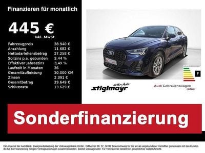 Second-hand Audi Q3 Sportback S-Line 150 CP (110 kW) 2025 Albastru SUV