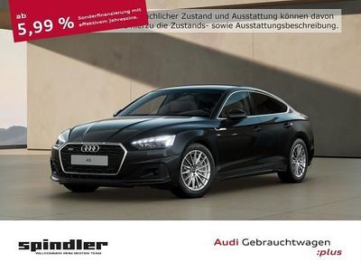 Schwarz (mythosschwarz metallic) Gebraucht 2022 Audi A5 Sportback Ambiente Kleinwagen | 35.481 € (Fairer Preis)