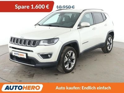 Gebraucht Jeep Compass Limited 170 PS (125 kW) 2018 Weiß SUV