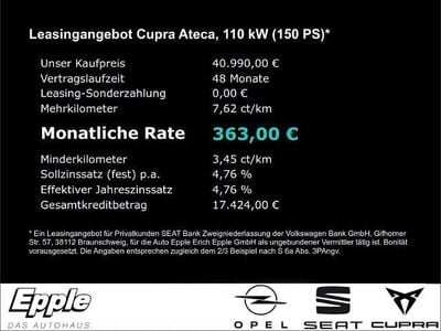 Gebraucht Cupra Ateca 150 PS (110 kW) 2024 Grau SUV