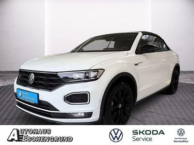 Gebraucht VW T-Roc Cabriolet R-line 150 PS (110 kW) 2022 Pure white schwarz Cabrio