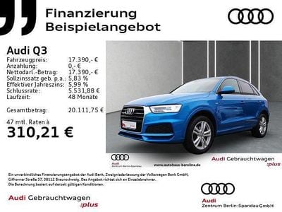 Blau Gebraucht 2018 Audi Q3 S-Line SUV | 17.390 € (Superpreis)